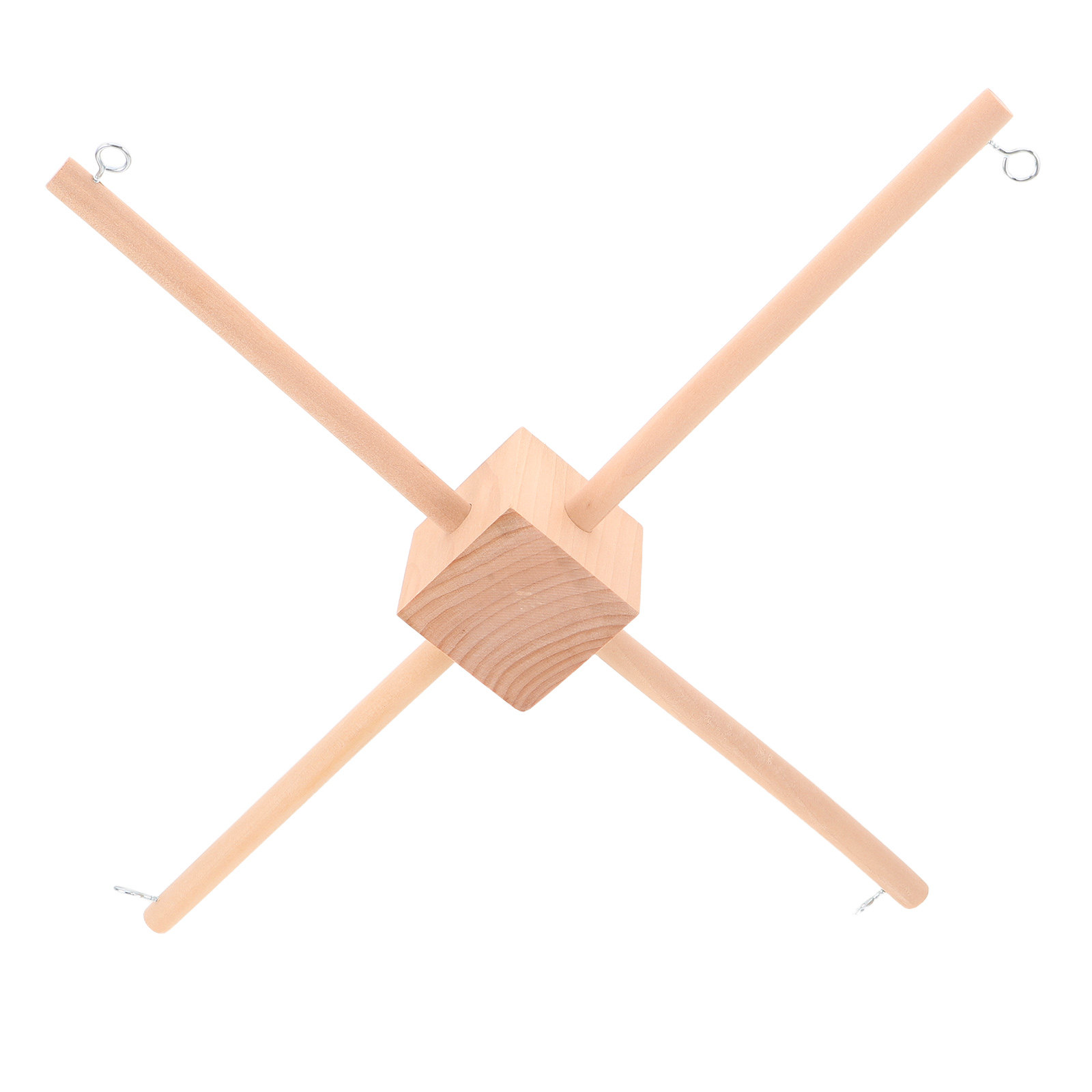Baby Nursery Diy - 1Set Neutral Crib Mobile Frame Wood