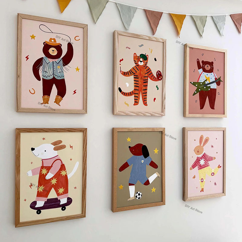 Baby Nursery Needs - Funny Cartoon Animal Nursery Wall Art