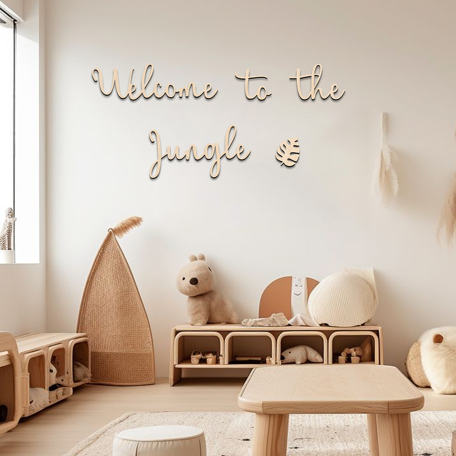 Baby Nursery Needs - Welcome to the Jungle Wooden Sign
