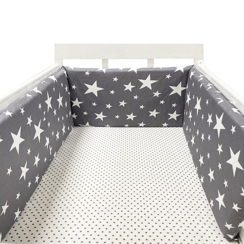 Convertible Crib Set - 200x30CM Nordic Stars Baby Bed Thicken