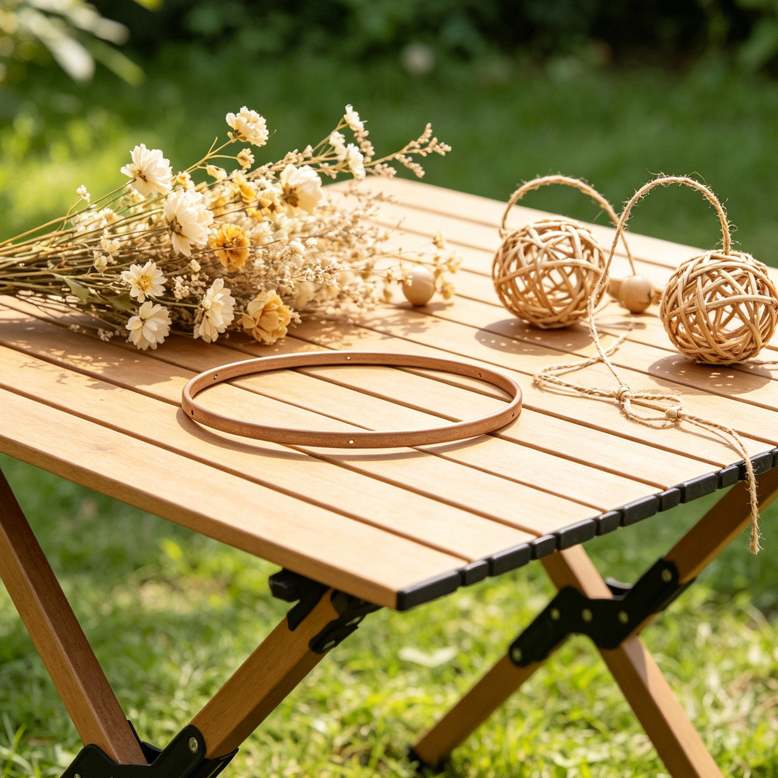 Baby Nursery Diy - 7.8 Bamboo Rings Nursery Mobile Frame