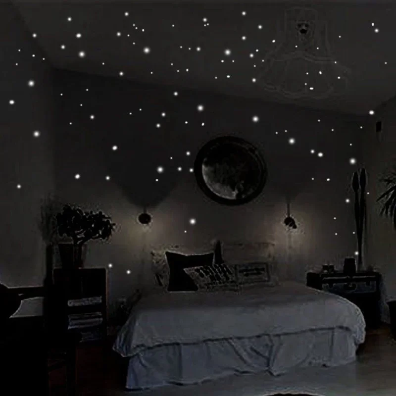 Baby Nursery Wall Mural - 407pcs Luminous Wall Stickers Wall Decor