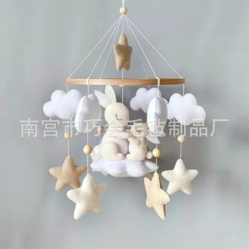 Handmade Soft Felt Bunny Baby  - đánh giá và giá Baby Nursery Mobile
