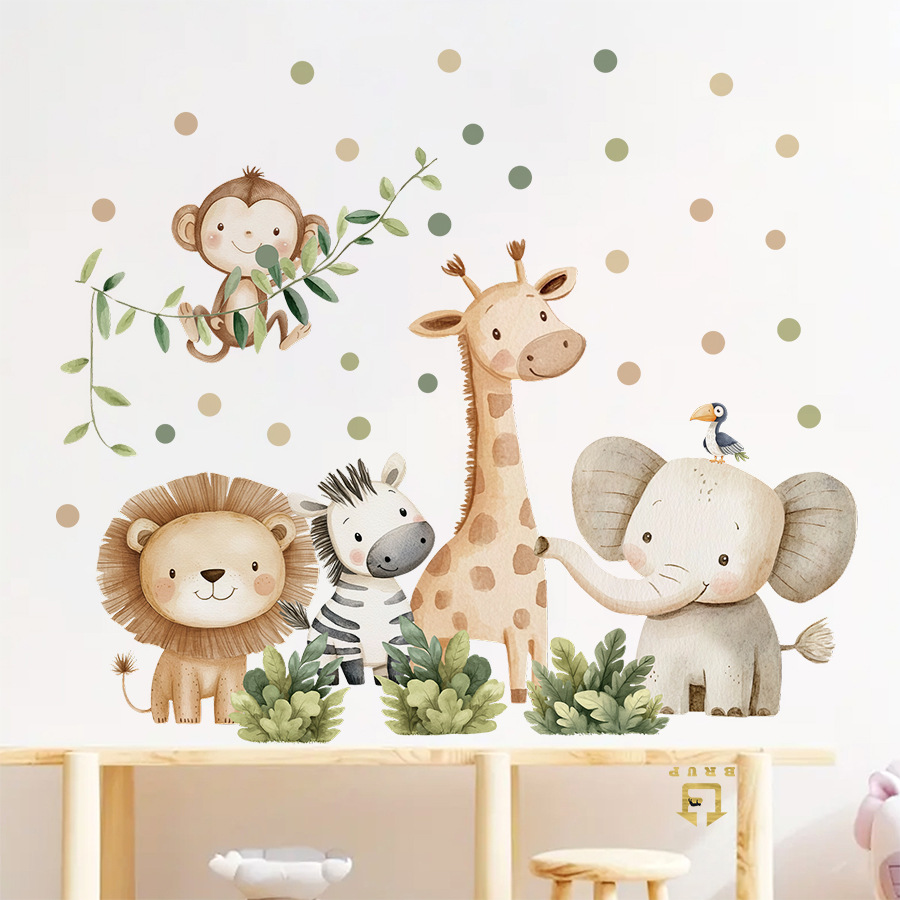 Boho Forest Animals Wall Stick - đánh giá và giá Baby Nursery Decor Boy