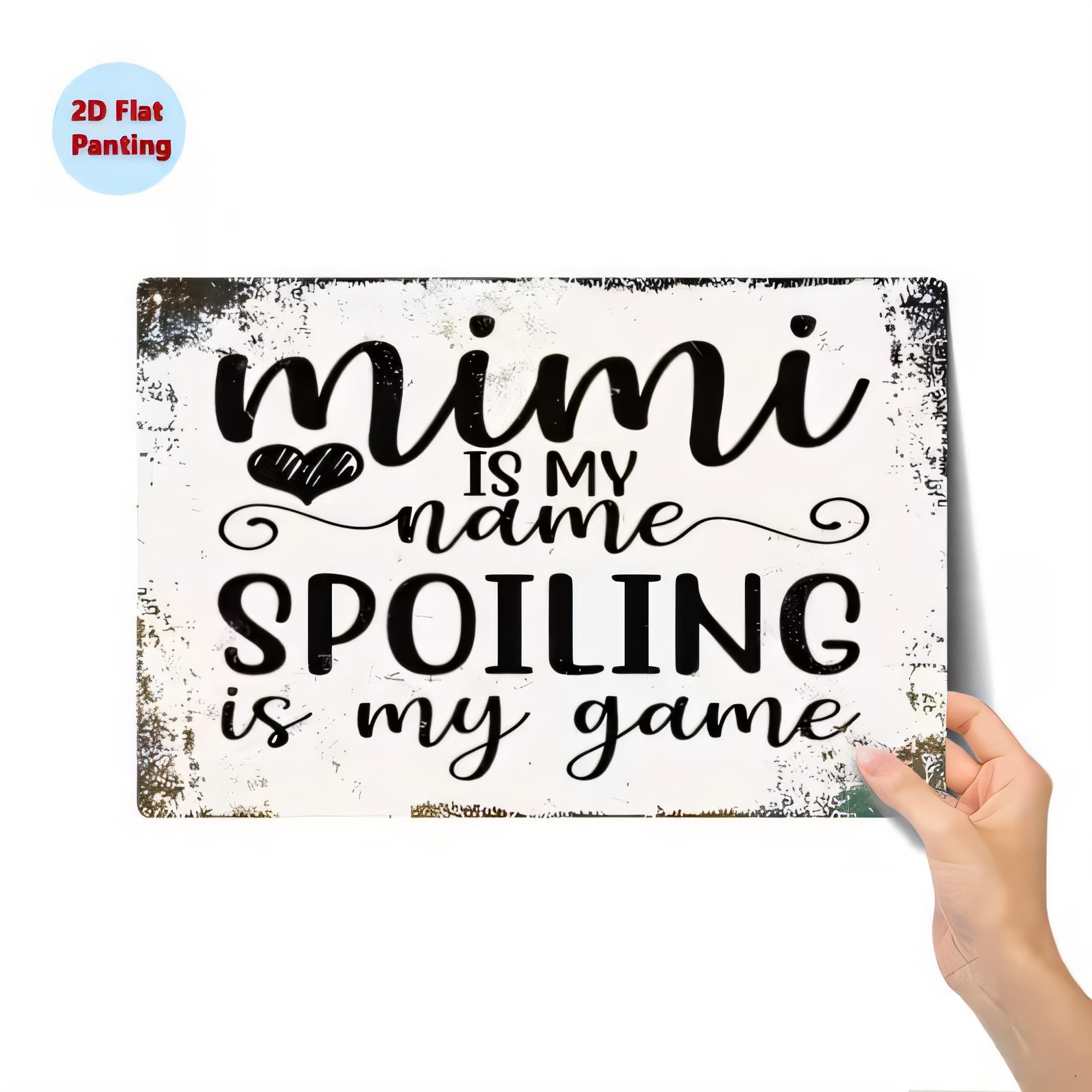 Tin Sign MIMI IS NAME Spoiling - đánh giá và giá Baby Nursery Vintage