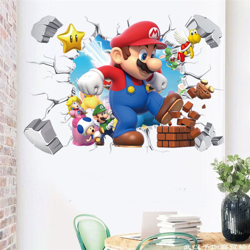 3D Cartoon Anime Game Characte - đánh giá và giá Baby Nursery Wall Mural