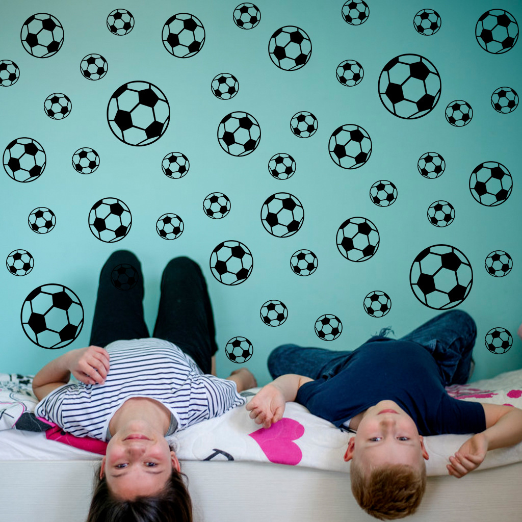43Pcs Football Wall Stickers F - đánh giá và giá Baby Nursery Wall Mural
