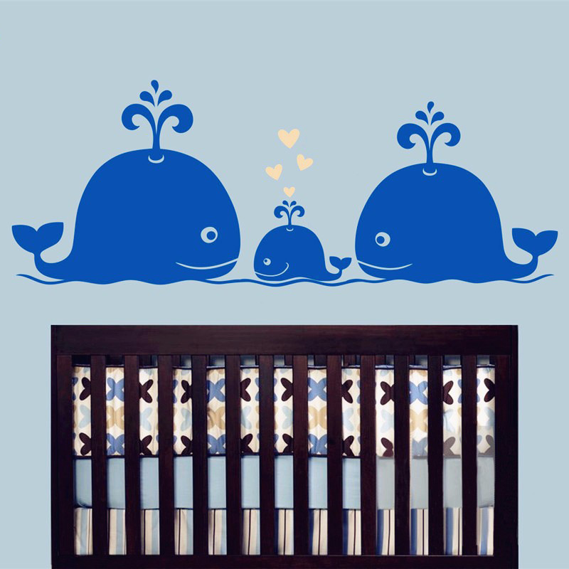 New Cute Whale Hearts Family W - đánh giá và giá Baby Nursery Vintage