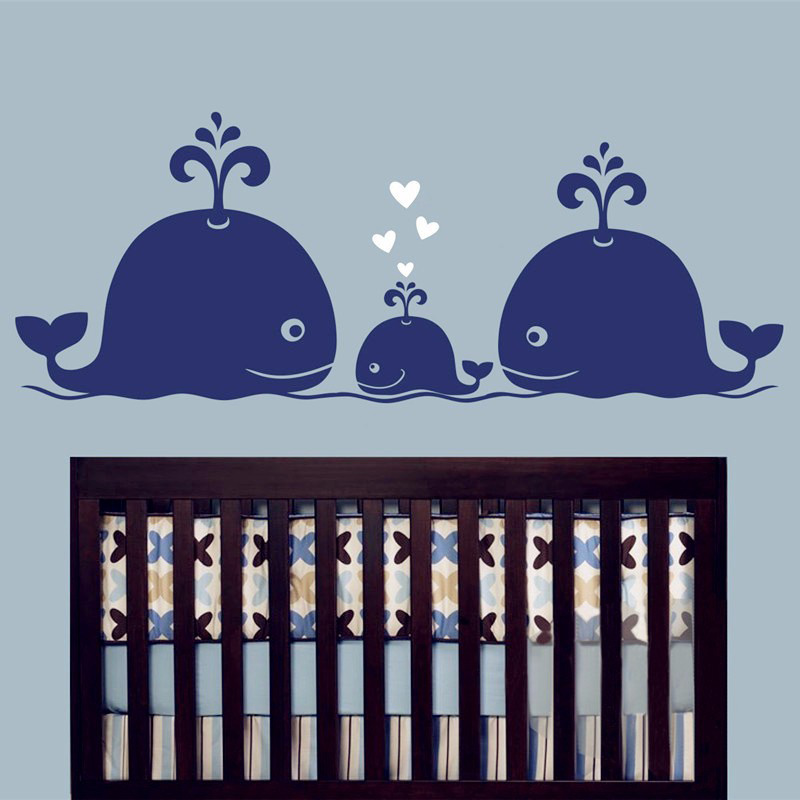 New Cute Whale Hearts Family W - đánh giá và giá Baby Nursery Vintage