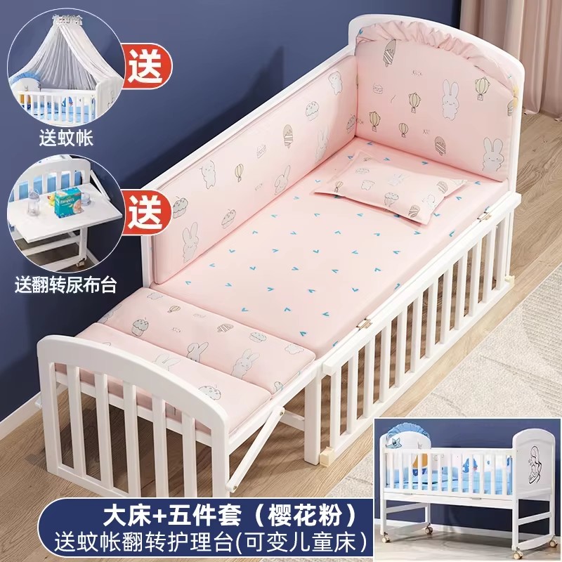 Wood Baby Crib With Mosquito N - đánh giá và giá Convertible Crib Set