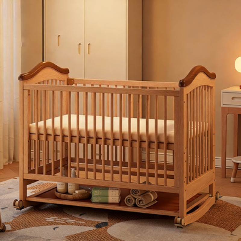 Solid Wood Baby Crib Adjustabl - đánh giá và giá Convertible Crib Set