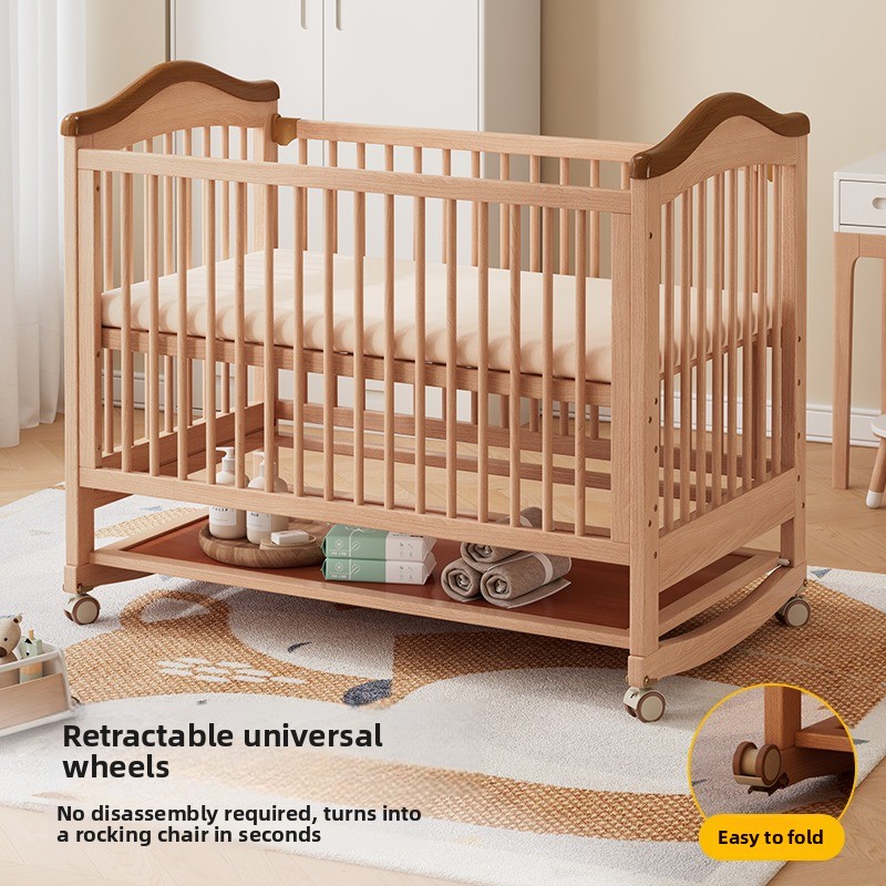 Solid Wood Baby Crib Adjustabl - đánh giá và giá Convertible Crib Set