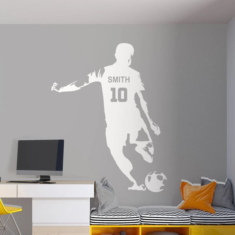 Cá Tính Cầu Thủ Bóng Đá Tên Và - đánh giá và giá Baby Nursery Wall Mural