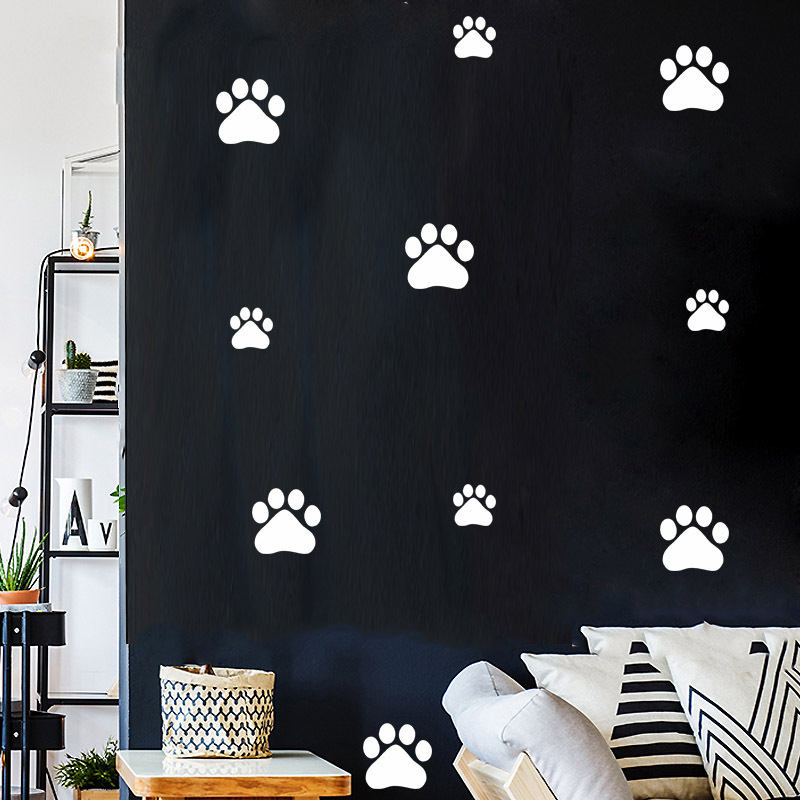 Hoạt Hình Chó Mèo Đi Paw In Hì - đánh giá và giá Baby Nursery Wall Mural