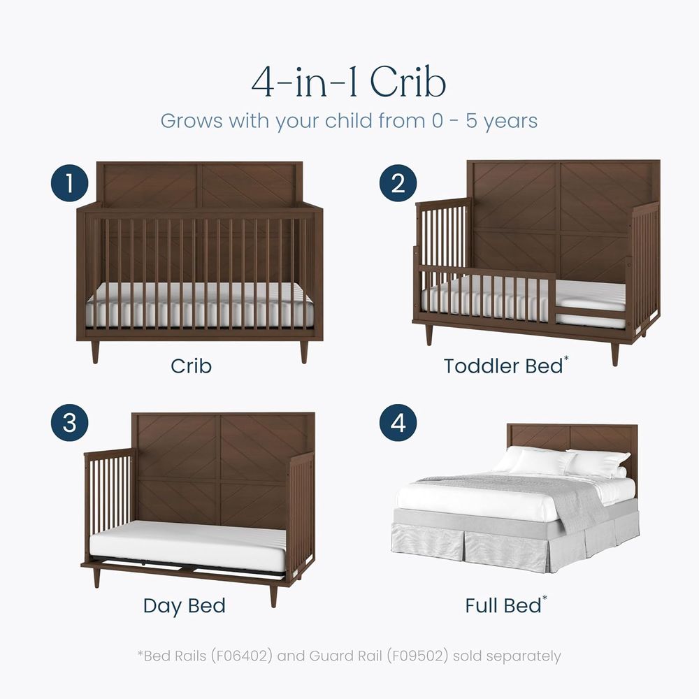 Surrey Hill Design 4-in-1 Conv - đánh giá và giá Convertible Crib Set