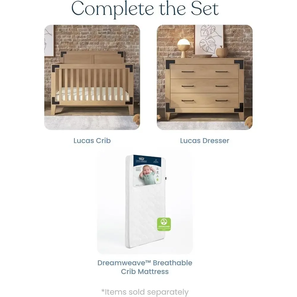 Lucas Design 4-in-1 Convertibl - đánh giá và giá Convertible Crib Set
