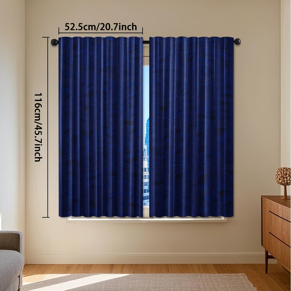Blue Striped Geometric Curtain - đánh giá và giá Blackout Curtain Nursery