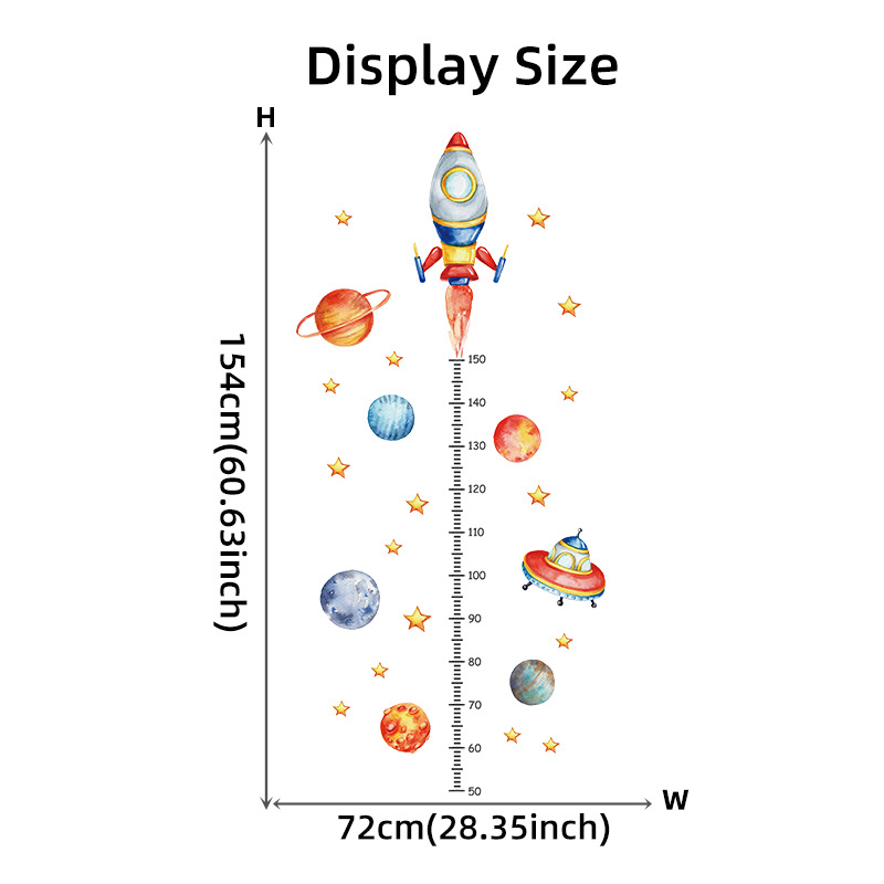 Cartoon Planet Rocket Height M - đánh giá và giá Baby Nursery Decor Boy