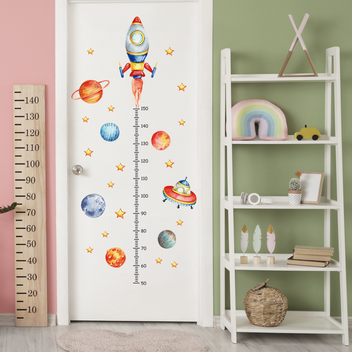 Cartoon Planet Rocket Height M - đánh giá và giá Baby Nursery Decor Boy
