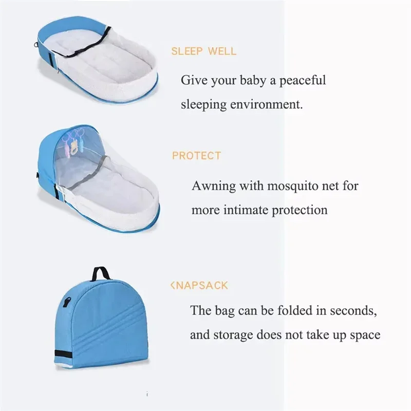 Foldable Portable Newborn Baby - đánh giá và giá Baby Nursery Hamper