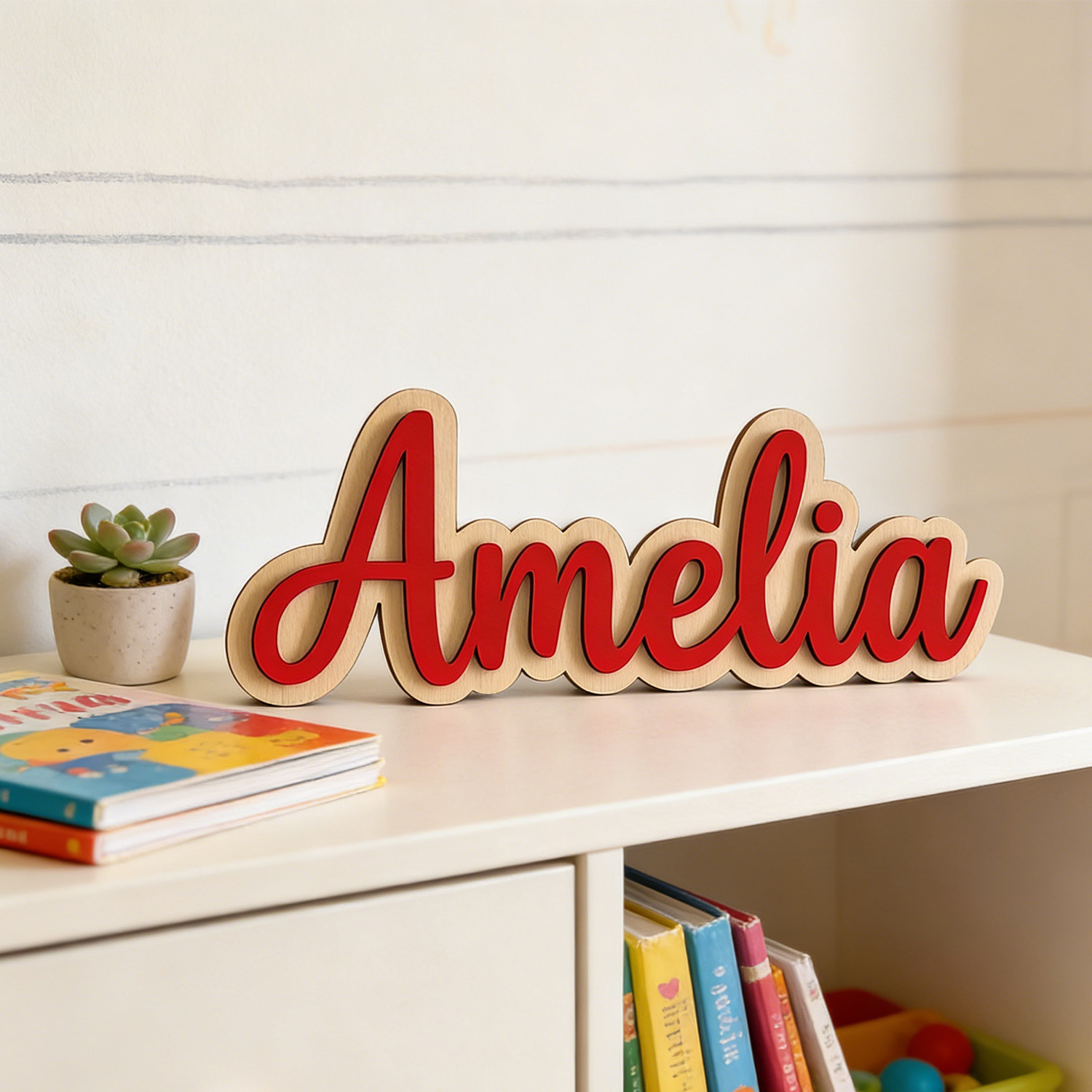 1pc Customized Double-layer Wo - đánh giá và giá Baby Nursery Decor Boy