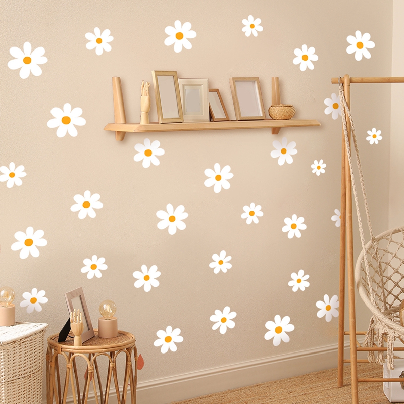 Boho Daisy Flowers Wall Sticke - đánh giá và giá Baby Nursery Diy