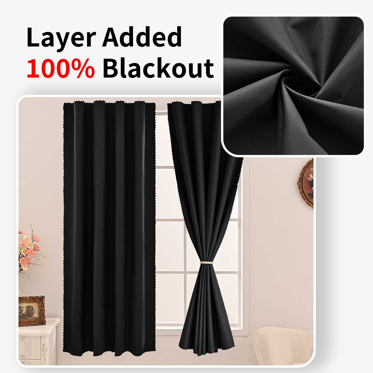 1pc Modern Style Solid 100% Bl - đánh giá và giá Blackout Curtain Nursery