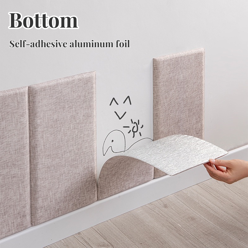 Linen Fabric 3D Wall Sticker U - đánh giá và giá Baby Nursery Wall Mural