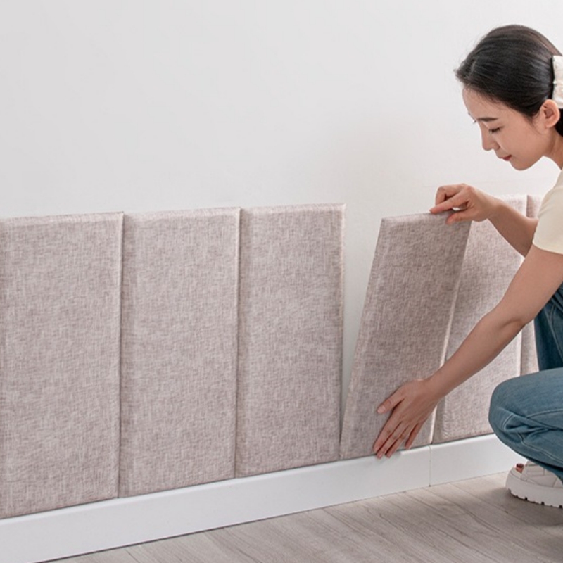 Linen Fabric 3D Wall Sticker U - đánh giá và giá Baby Nursery Wall Mural
