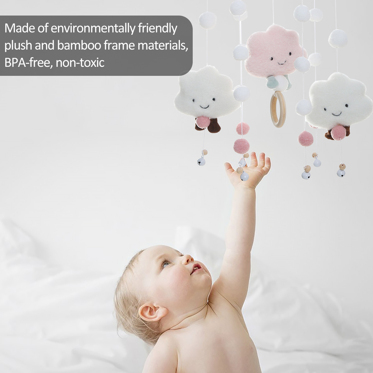 Mobile Wind Chimes with Cloud  - đánh giá và giá Baby Nursery Mobile