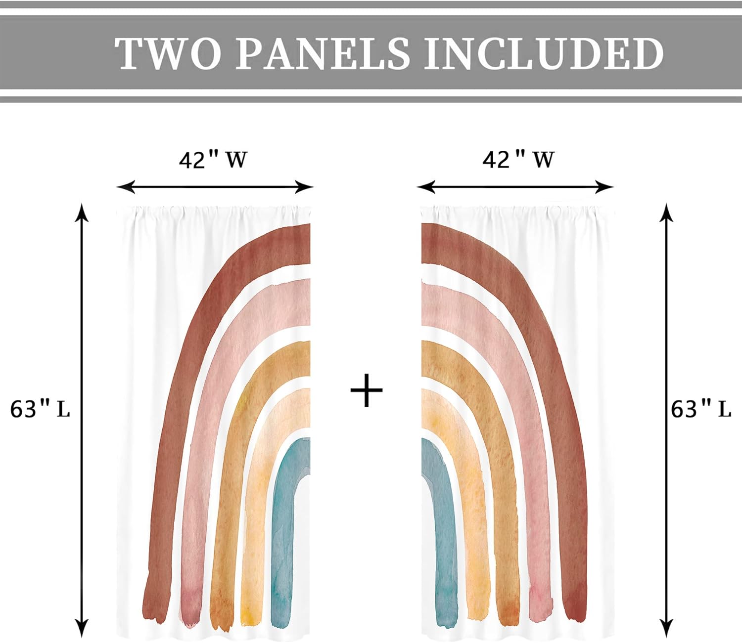 Kids Boho Rainbow Curtains for - đánh giá và giá Baby Nursery Vintage
