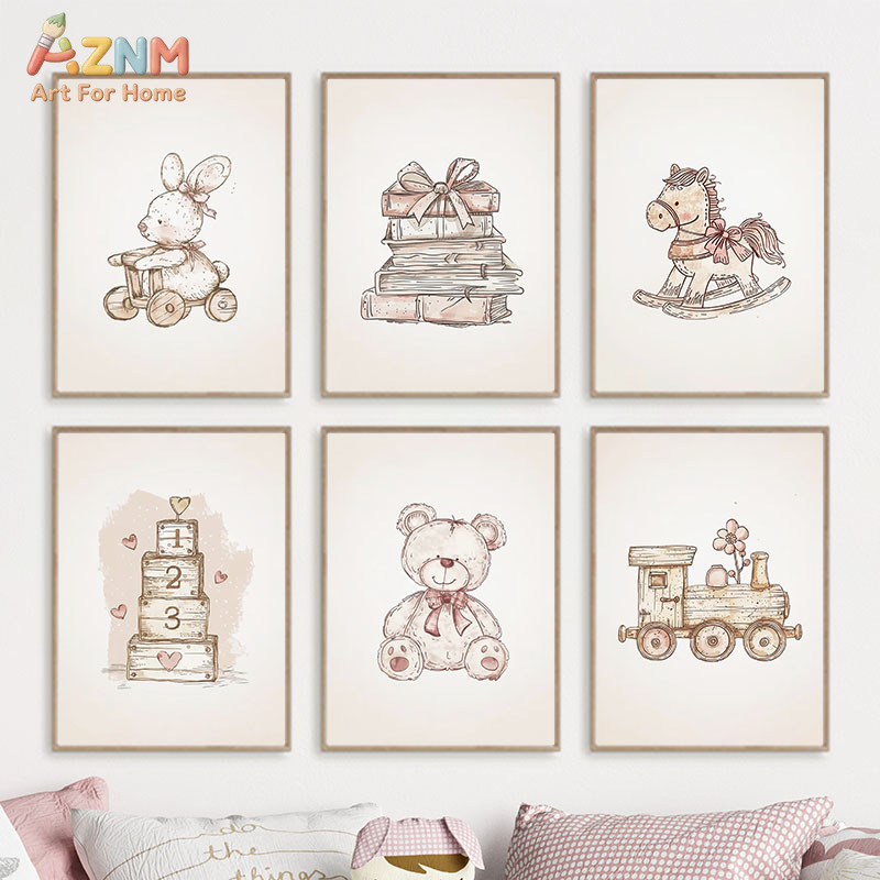 AZNM Vintage Baby Toy Canvas W - đánh giá và giá Baby Nursery Vintage