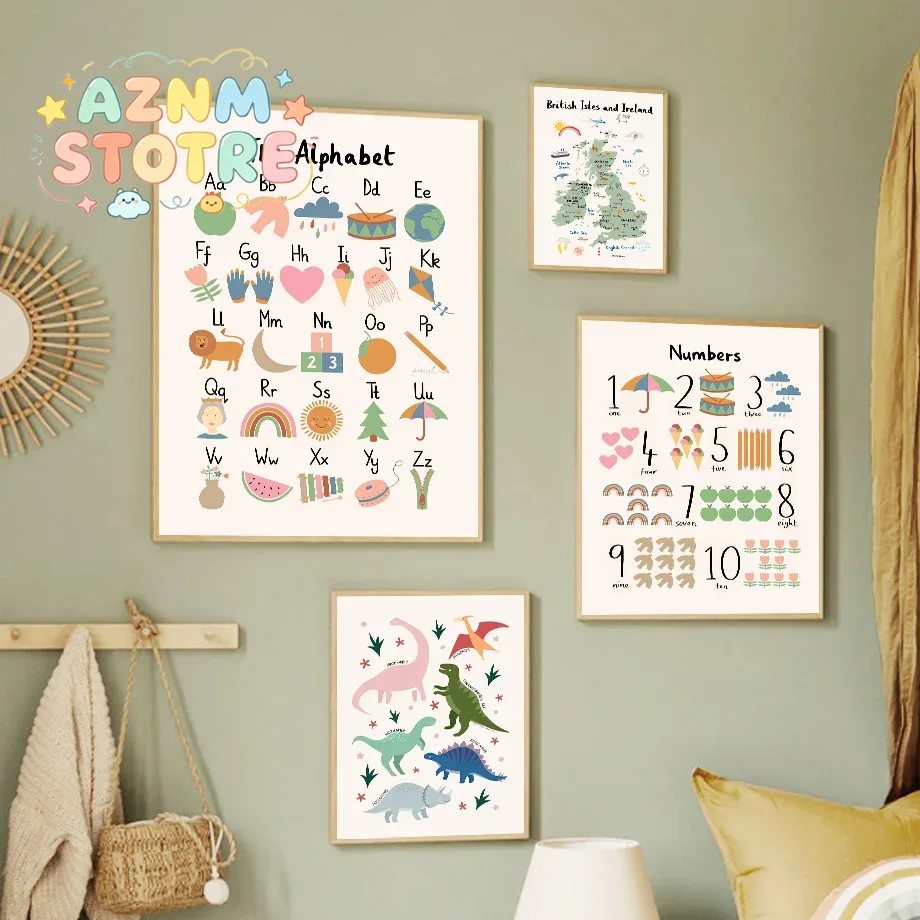 Animal World Map Dinosaur Alph - đánh giá và giá Baby Nursery Needs