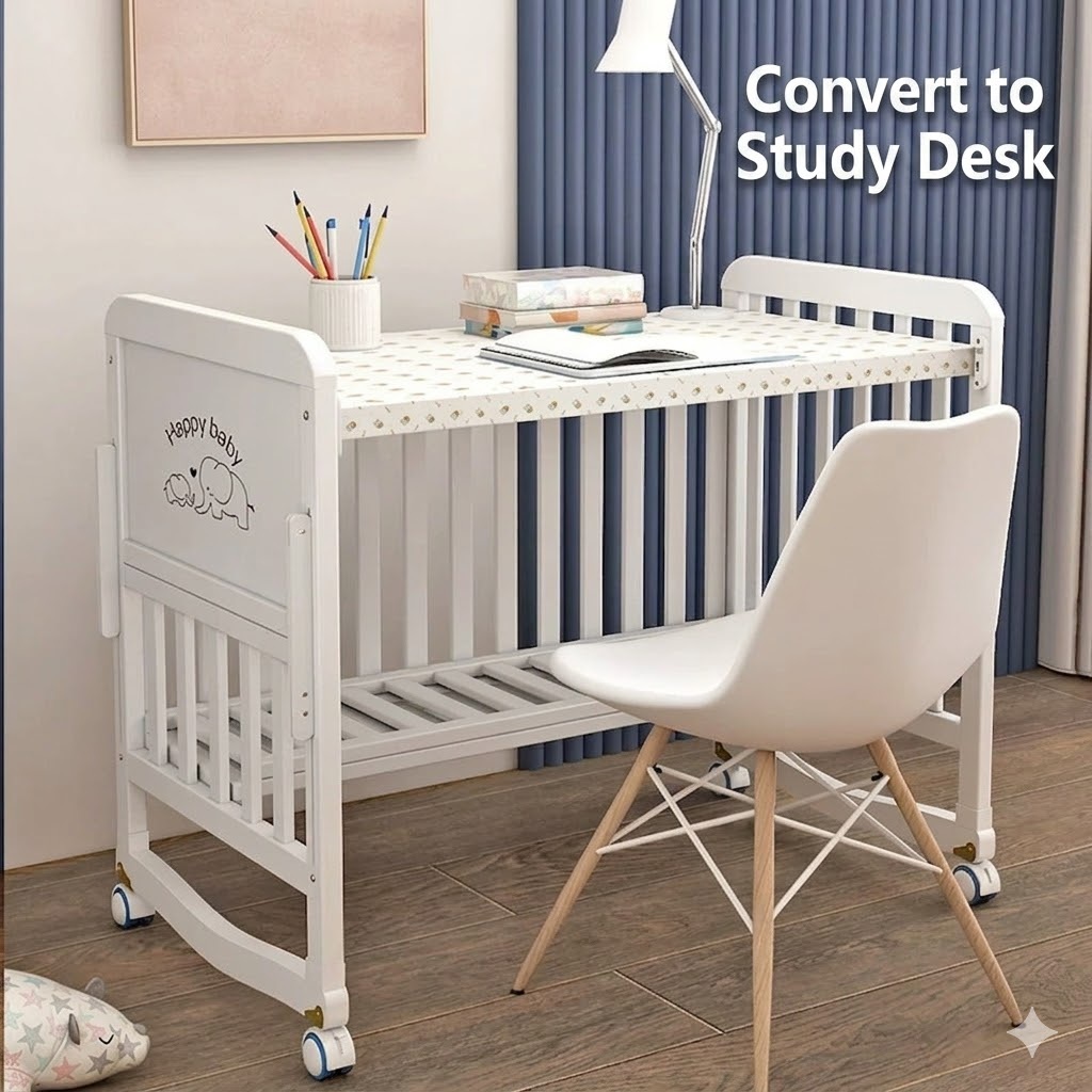 Premium Baby Crib Solid Wood C - đánh giá và giá Convertible Crib Set