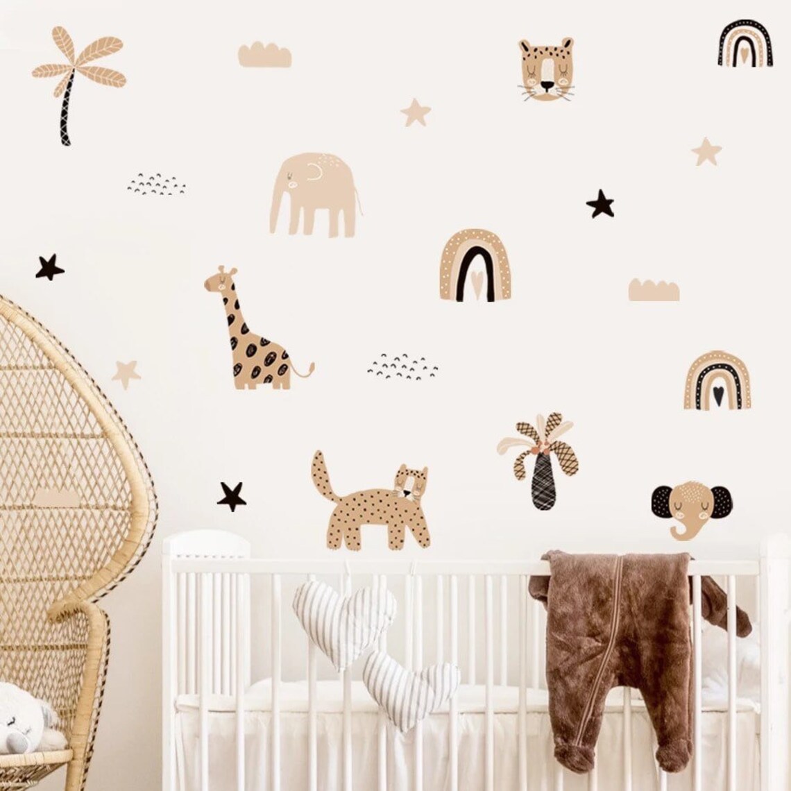 Boho Cartoon Rainbows Star Cut - đánh giá và giá Baby Nursery Decor Boy