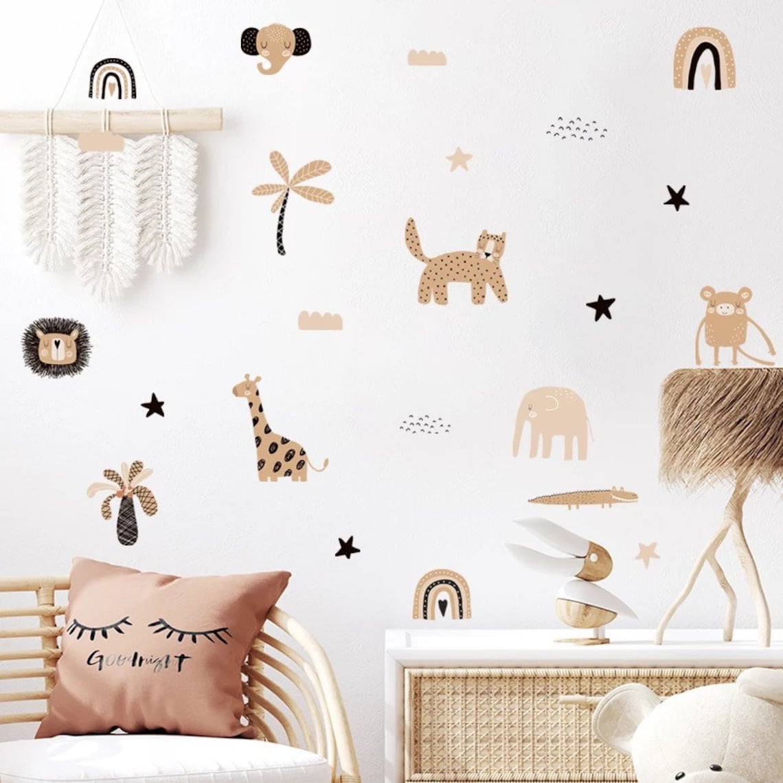 Boho Cartoon Rainbows Star Cut - đánh giá và giá Baby Nursery Decor Boy