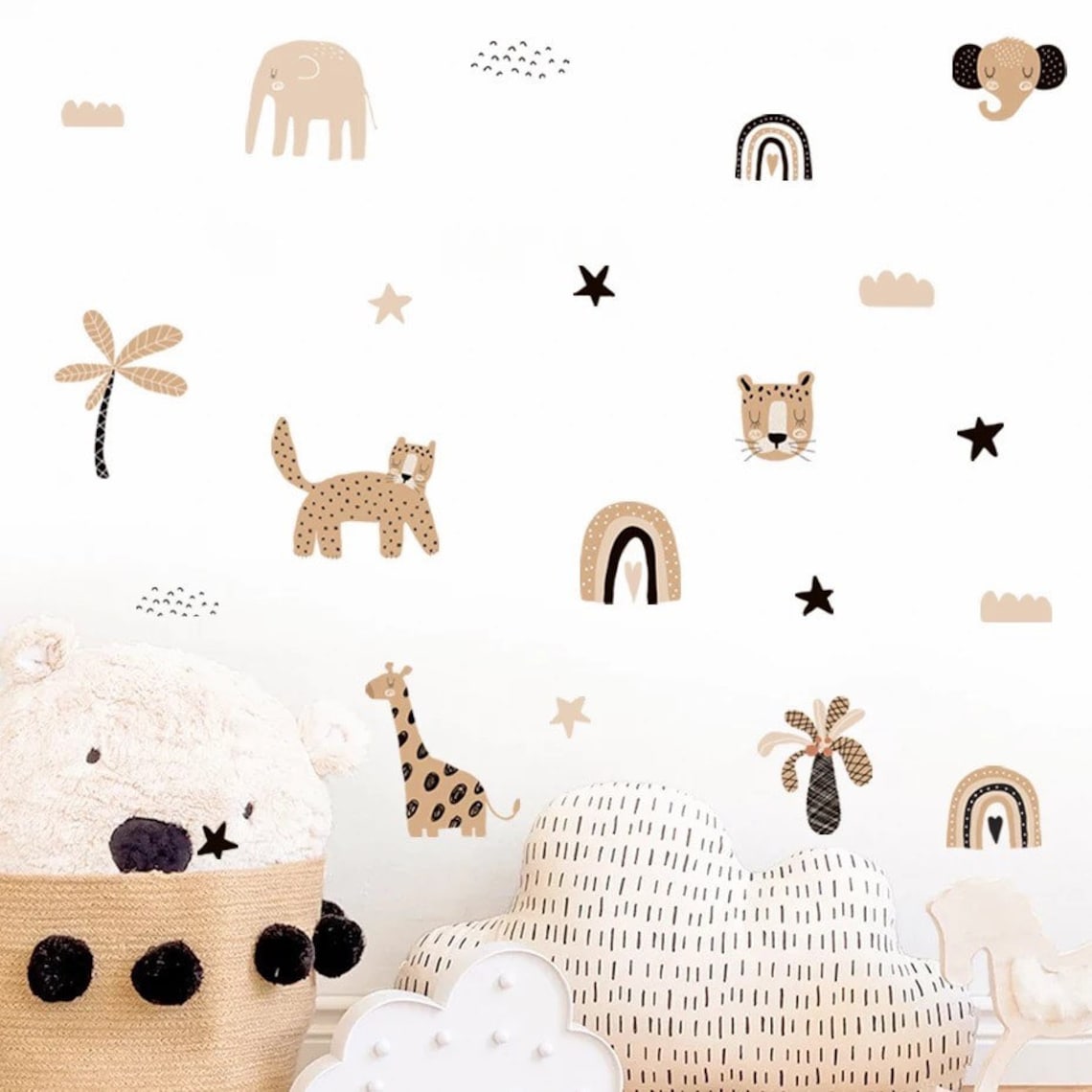 Boho Cartoon Rainbows Star Cut - đánh giá và giá Baby Nursery Decor Boy